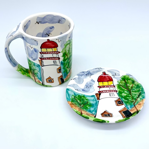 Lighthouse Mug and Saucer Bundle