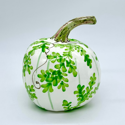 Medium Green Leaves 3d Pumpkin