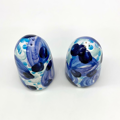 True Blue Salt and Pepper Shakers