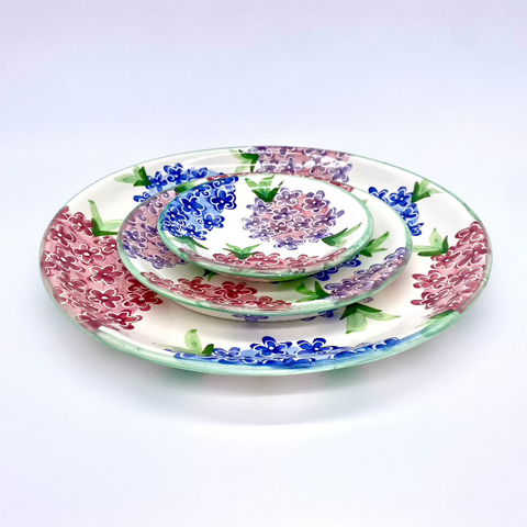 Endless Summer Hydrangea Plates