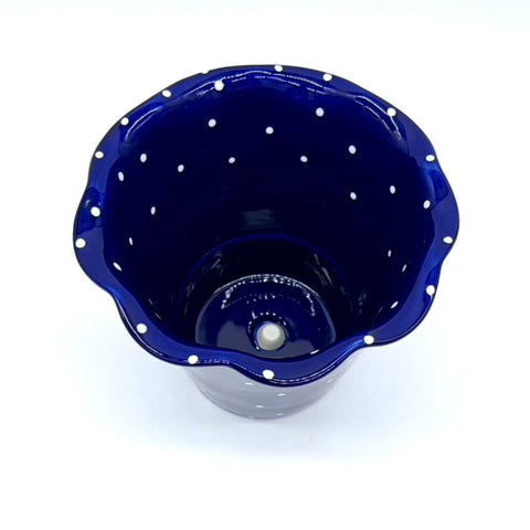 Moody Blue Flower Pot