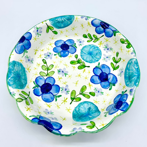 Blue Summer Dress Pie Baker