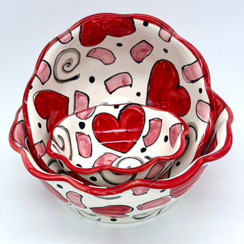 Confetti Hearts Bowls