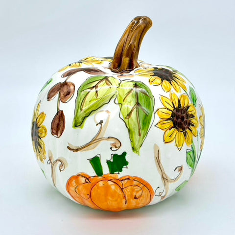 Medium Fall Frenzy with Stubby Stem 3d Pumpkin