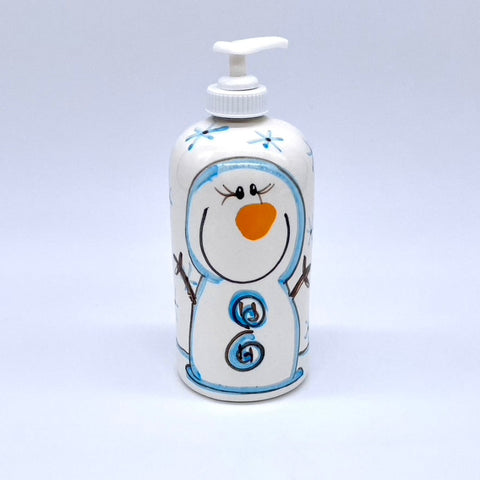 Blue Button Soap Pump