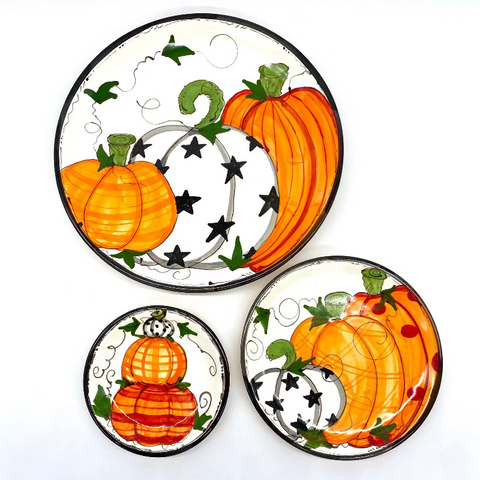 Trina's Pumpkins Plates