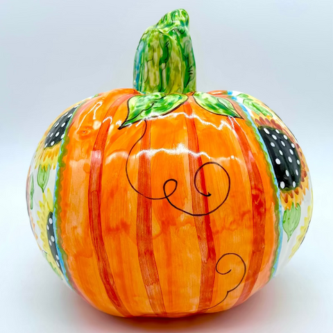 Large Sunflower 3d Pumpkin