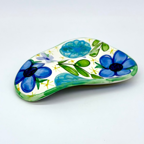 Blue Summer Dress Double Spoon Rest