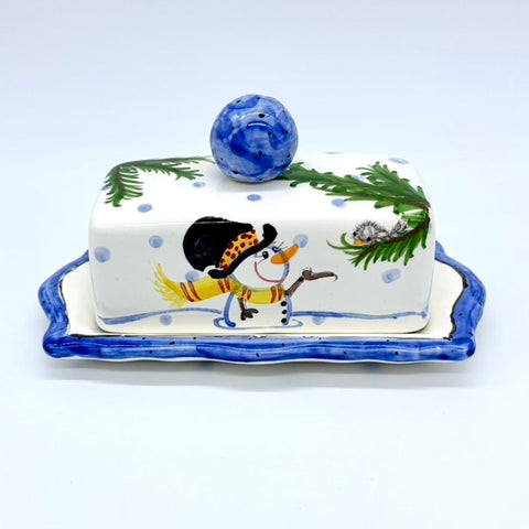 Feathered Friends Butter Dish