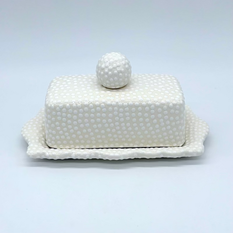 Swiss Dot Butter Dish