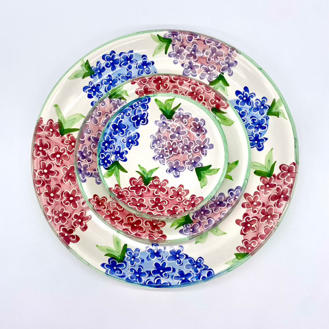 Endless Summer Hydrangea Plates