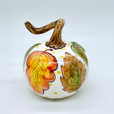 Small Turkey + Leaves 3d Pumpkin