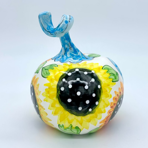 Small Sunflower 3d Pumpkin