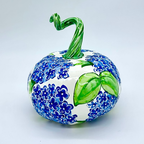 Medium Blue Hydrangea 3d Pumpkin