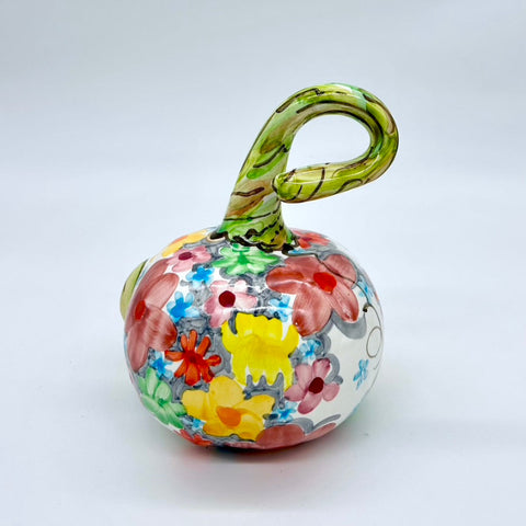 Small Soft Floral 3d Pumpkin