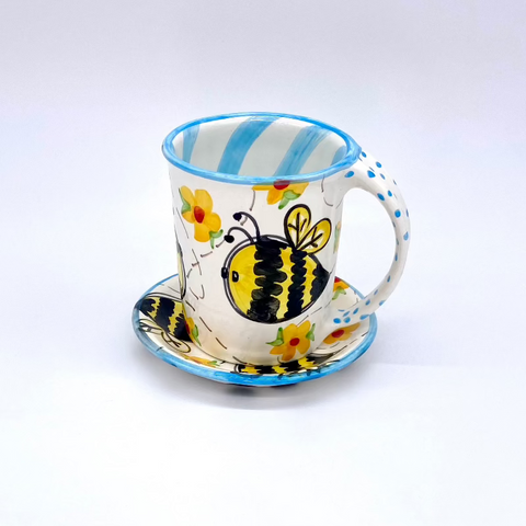 Bees Mug and Saucer Bundle
