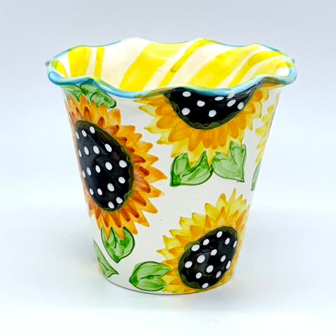 Sunflower Flower Pot
