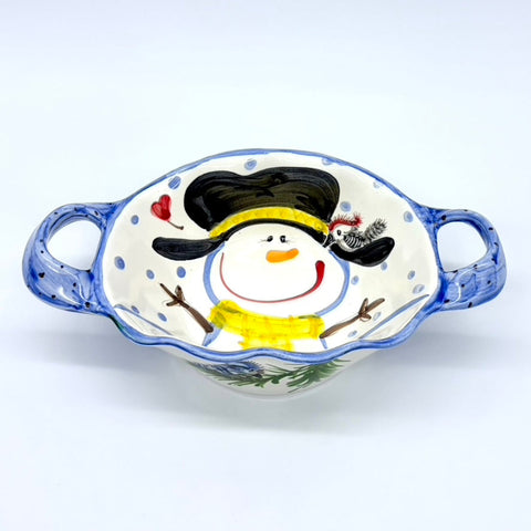 Feathered Friends Double Handled Basket