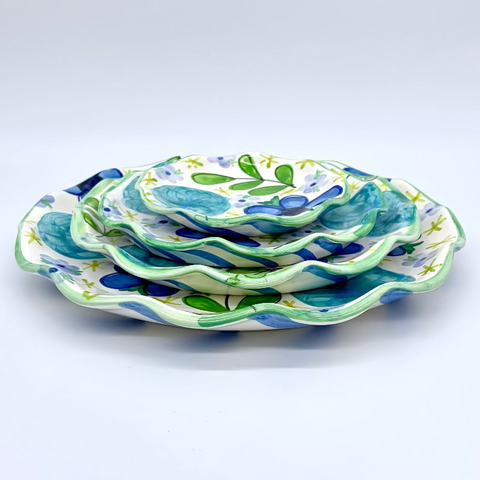 Blue Summer Dress Plates