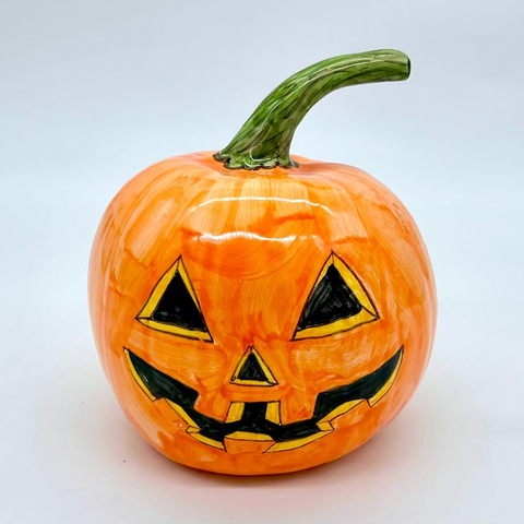 Medium Jack-O-Lantern with Short Stem 3d Pumpkin