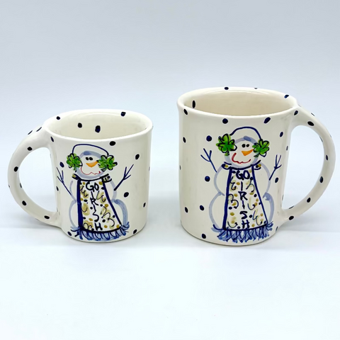 Go Irish Snowman Mugs