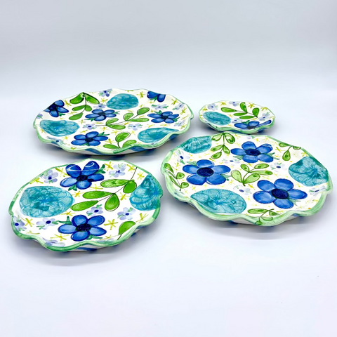 Blue Summer Dress Plates
