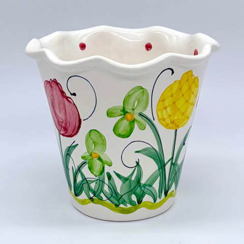 Tulip Iris Flower Pot