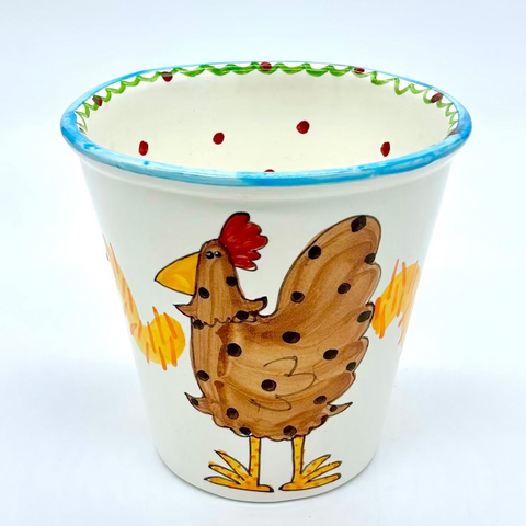 chicken plant pot Chickens Flower Pot