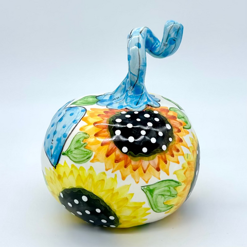 Small Sunflower 3d Pumpkin