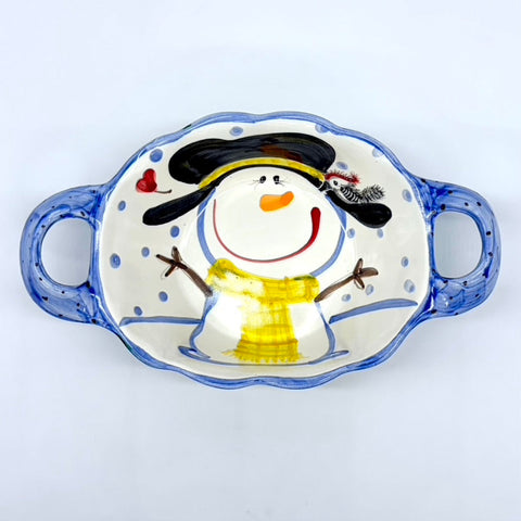 Feathered Friends Double Handled Basket