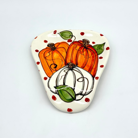 Ann's Pumpkins Double Spoon Rest