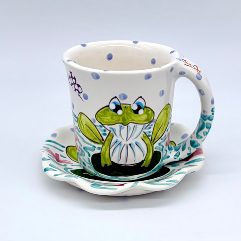 Frogs Mug and Saucer Bundle