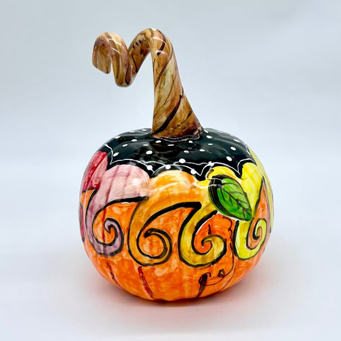 Medium Rainbow 3d Pumpkin