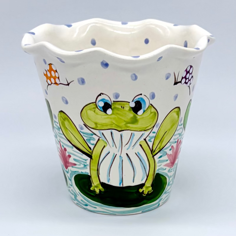 Frogs Flower Pot