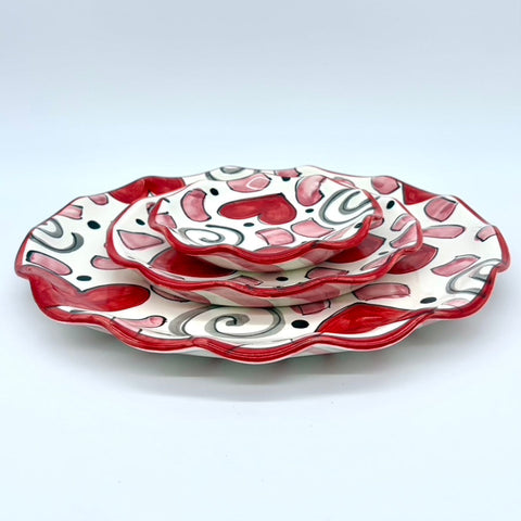 Confetti Hearts Plates