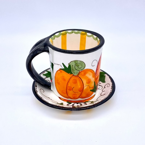 Trina's Pumpkins Mug and Saucer Bundle