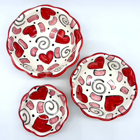 Confetti Hearts Bowls