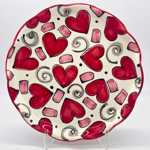 Confetti Hearts Plates