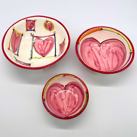 Framed Hearts Bowls