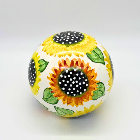Sunflower Gazing Ball