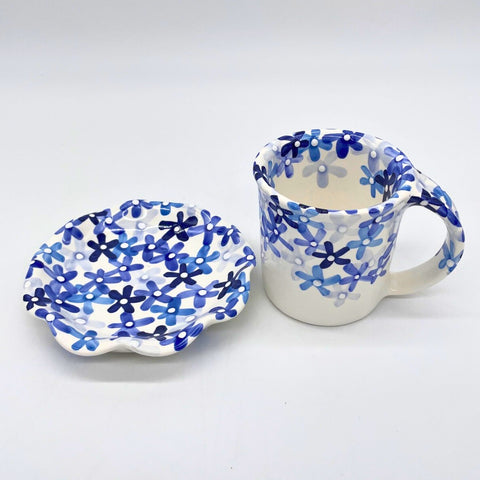 Little Blue Flowers Mug and Saucer Bundle