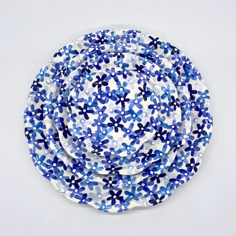 Little Blue Flowers Plates