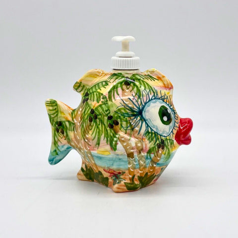 Tropical Sunset Fish Soap Pump