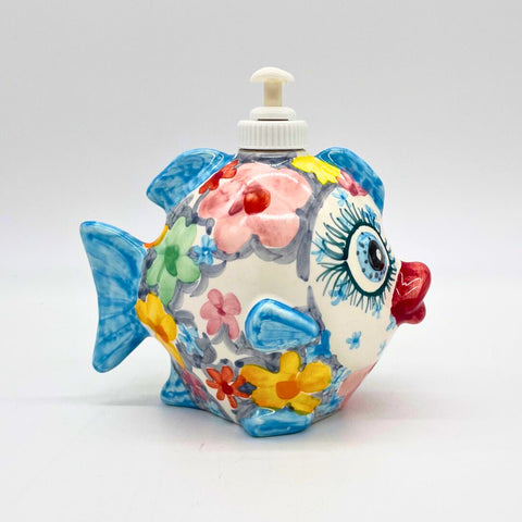 Soft Floral Fish Soap Pump