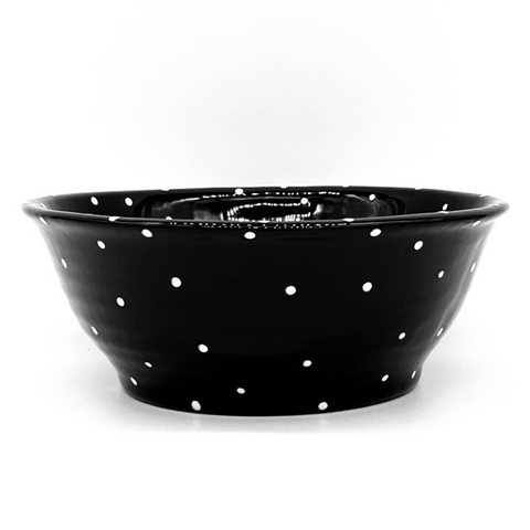 Black and White Dot Bowls