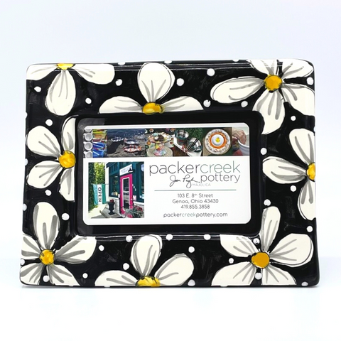 Black and White Daisy Picture Frame