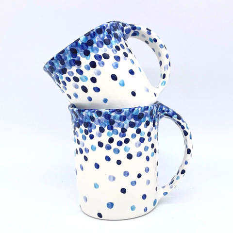 Blue Confetti Mugs