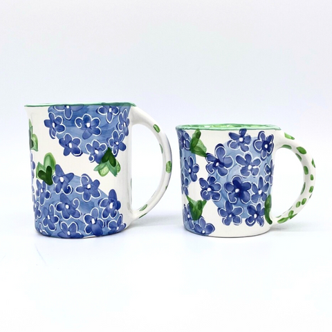 Blue Hydrangea Mugs