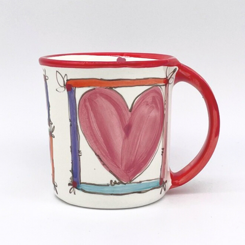 Framed Hearts Mug