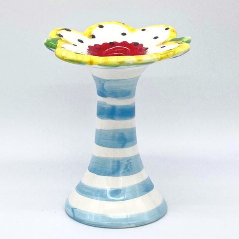 Yellow Dotted Flower Vase